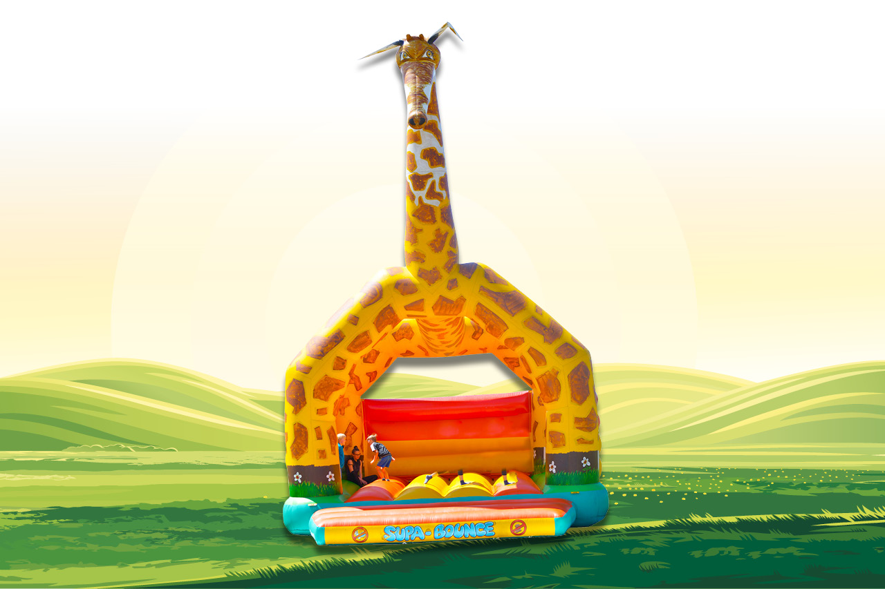 Miete deine Hüpfburg "Riesen Giraffe" auf huepfburgcenter.com
