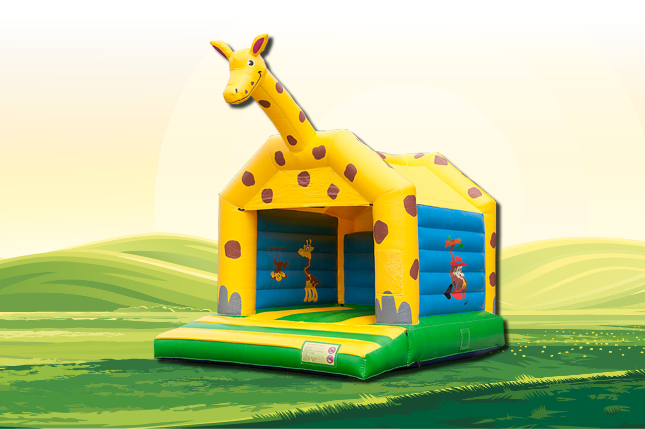 Miete deine Hüpfburg "Giraffe" auf huepfburgcenter.com